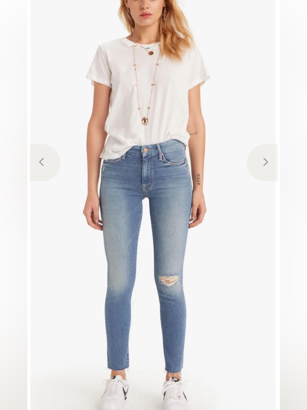 MOTHER The Looker Ankle Fray Love Gun Jeans  Size 30